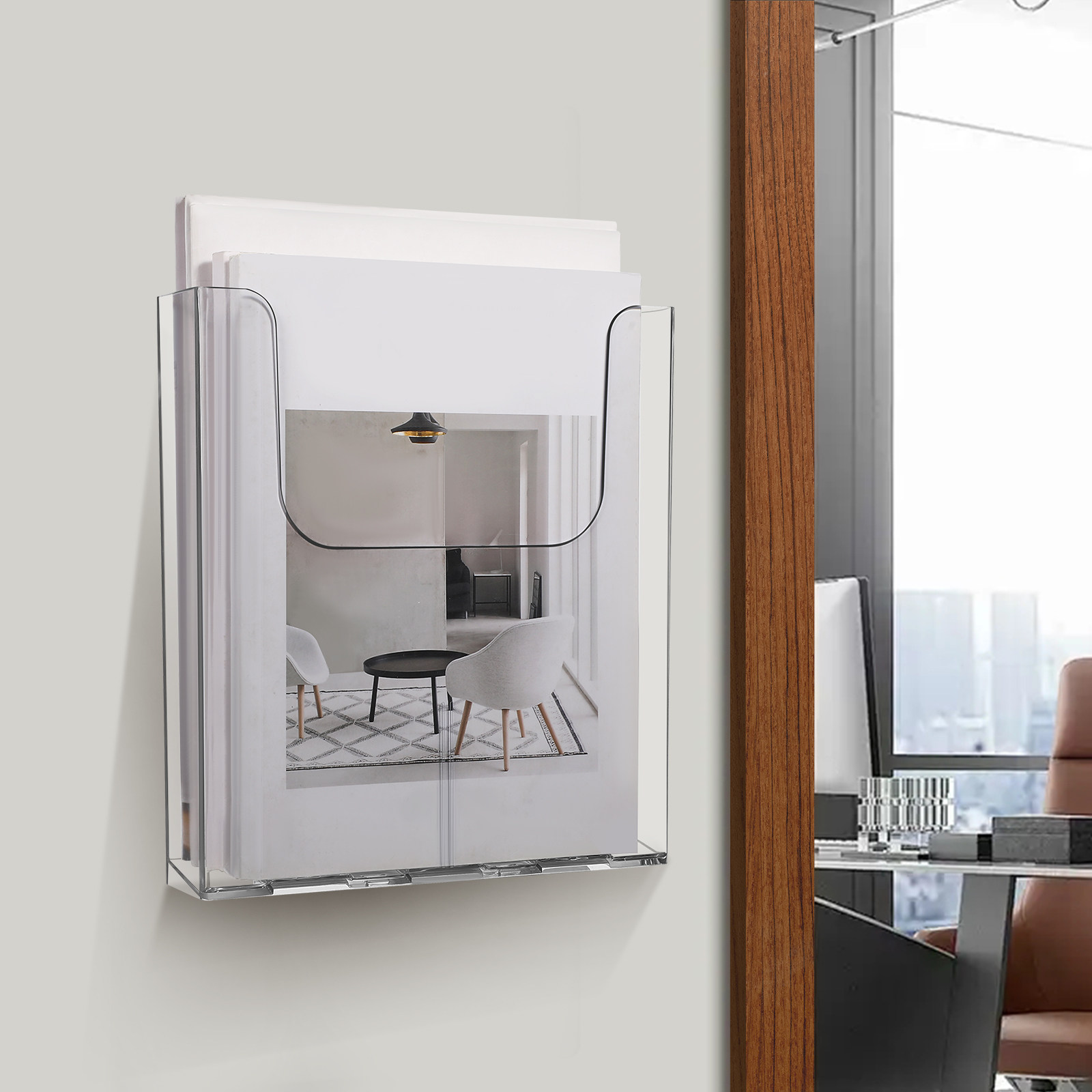 2 Adet Duvar Tipi Şeffaf Akril - Magazine Holder Rack incelemesi ve fiyatı