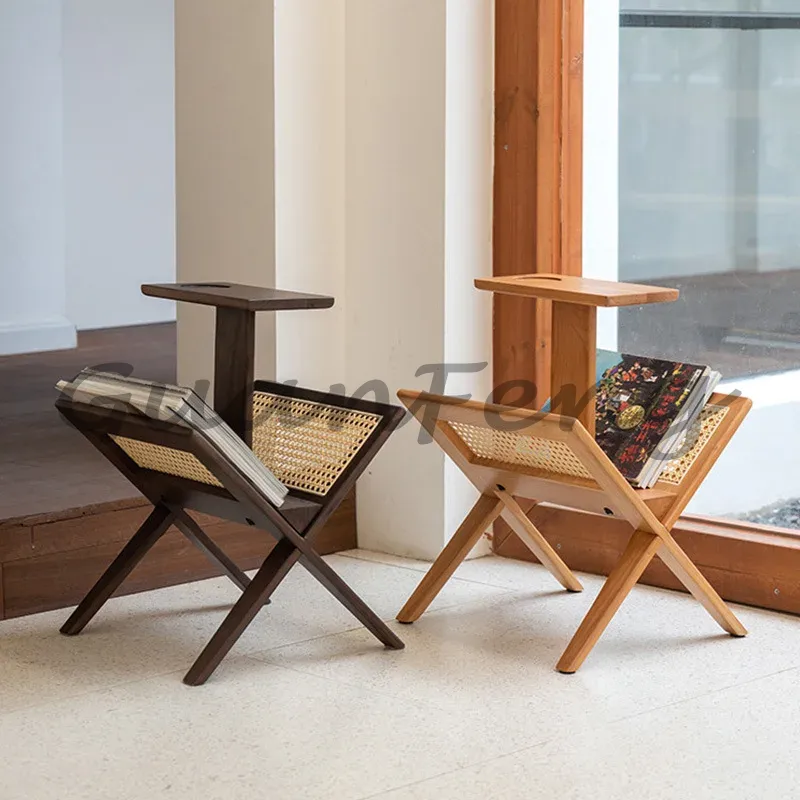 Şık, Masif Ahşap ve Rattan Mal - Magazine Holder Rack incelemesi ve fiyatı