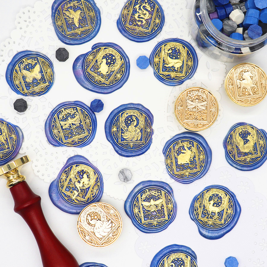 Gökyüzü Hayvan mühür mumu Damg - Wax Seal Stamp Set incelemesi ve fiyatı